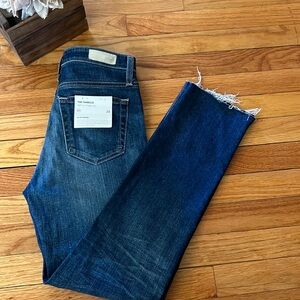 AG-ED Denim Isabella High Rise Straight Cropped Jean NWT Size 25 🔥